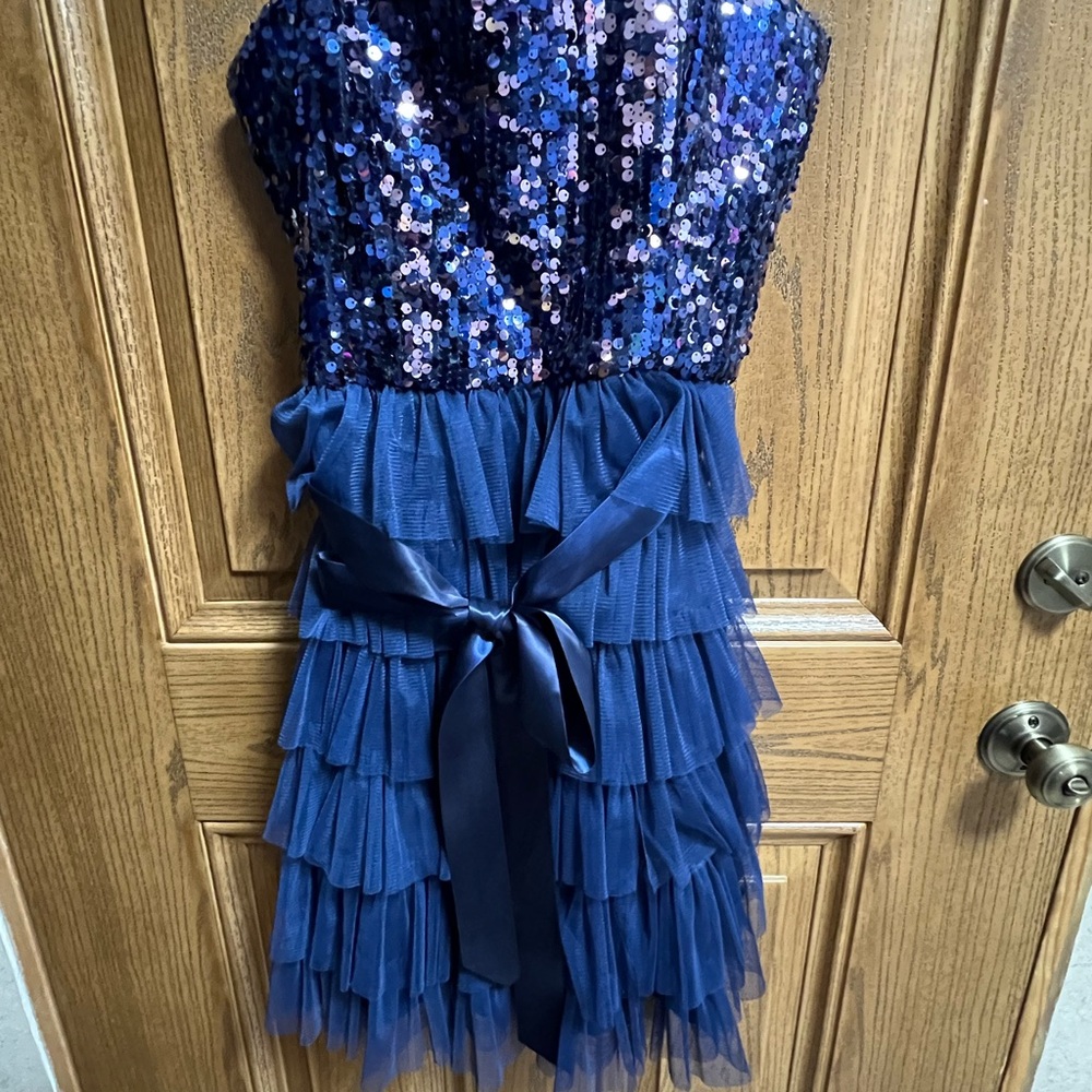 dELiA*s Royal Blue Sequin Tiered Dress